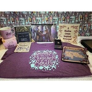 The Bookish Box Accessories 6pc Bundle Cap Sleeve T Shirt 4XL – No Book Included